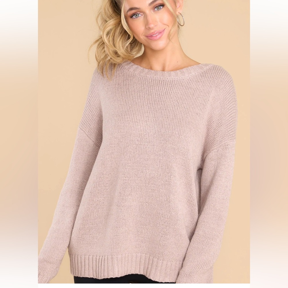 Get Excited Mocha Sweater, NWT